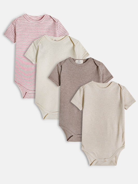 Baby Short Sleeve Bodysuits Mixed