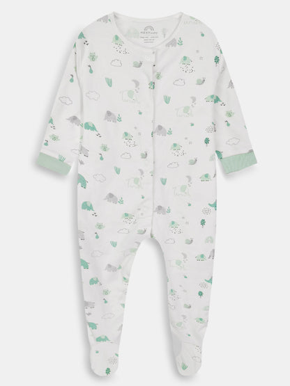 Baby Printed Sleepsuits Mixed