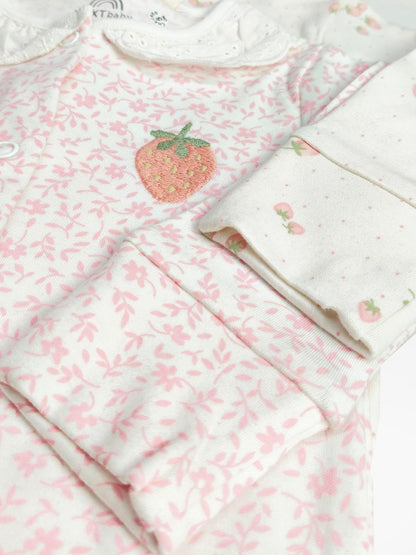 Baby Sleepsuits Pack Of 3 Mixed