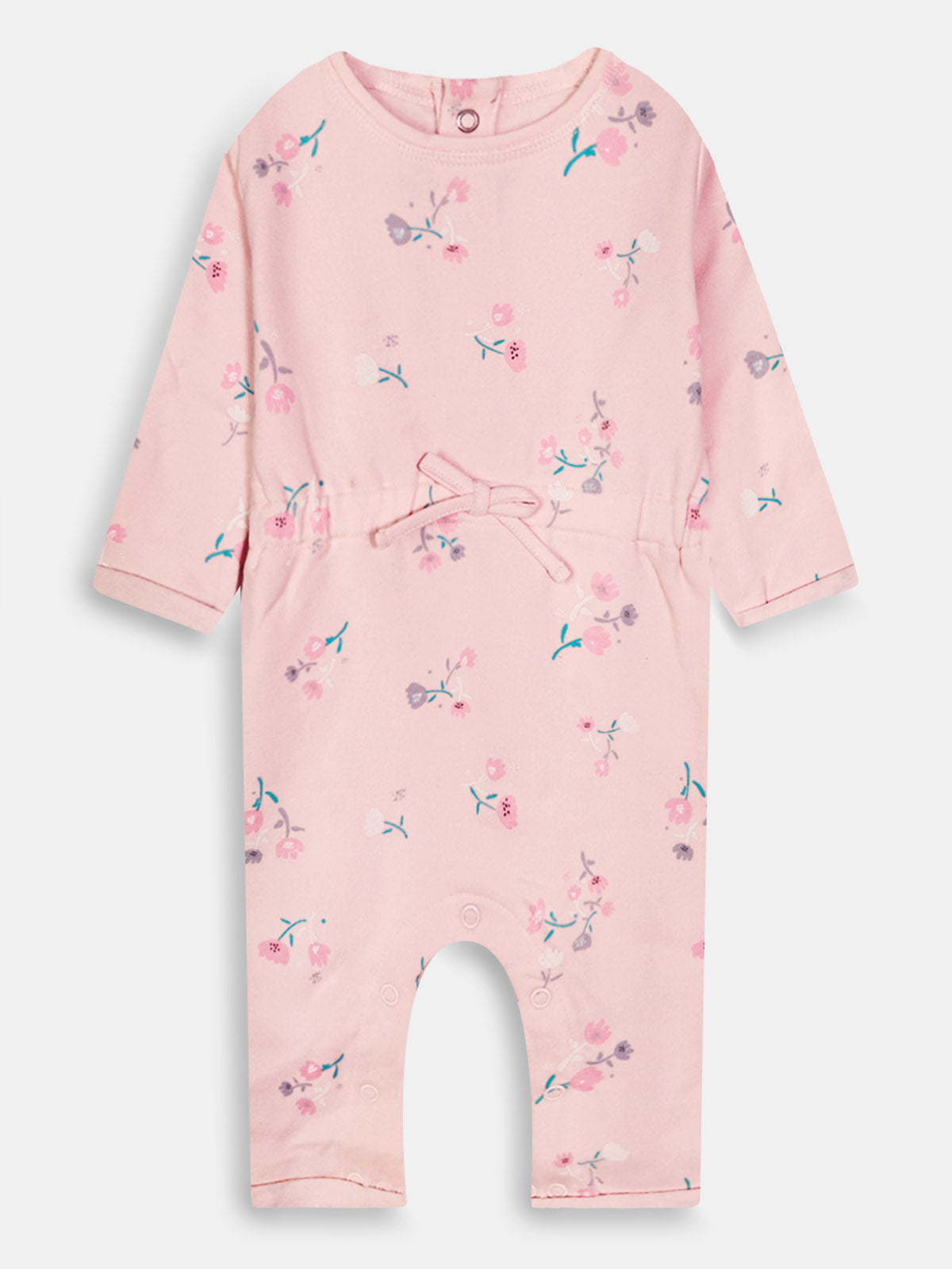 Baby Printed Pink Playsuits