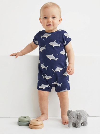 Baby Navy AOP Playsuit