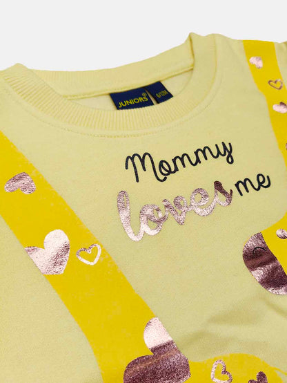 Baby Girls Foil Printed Pullover