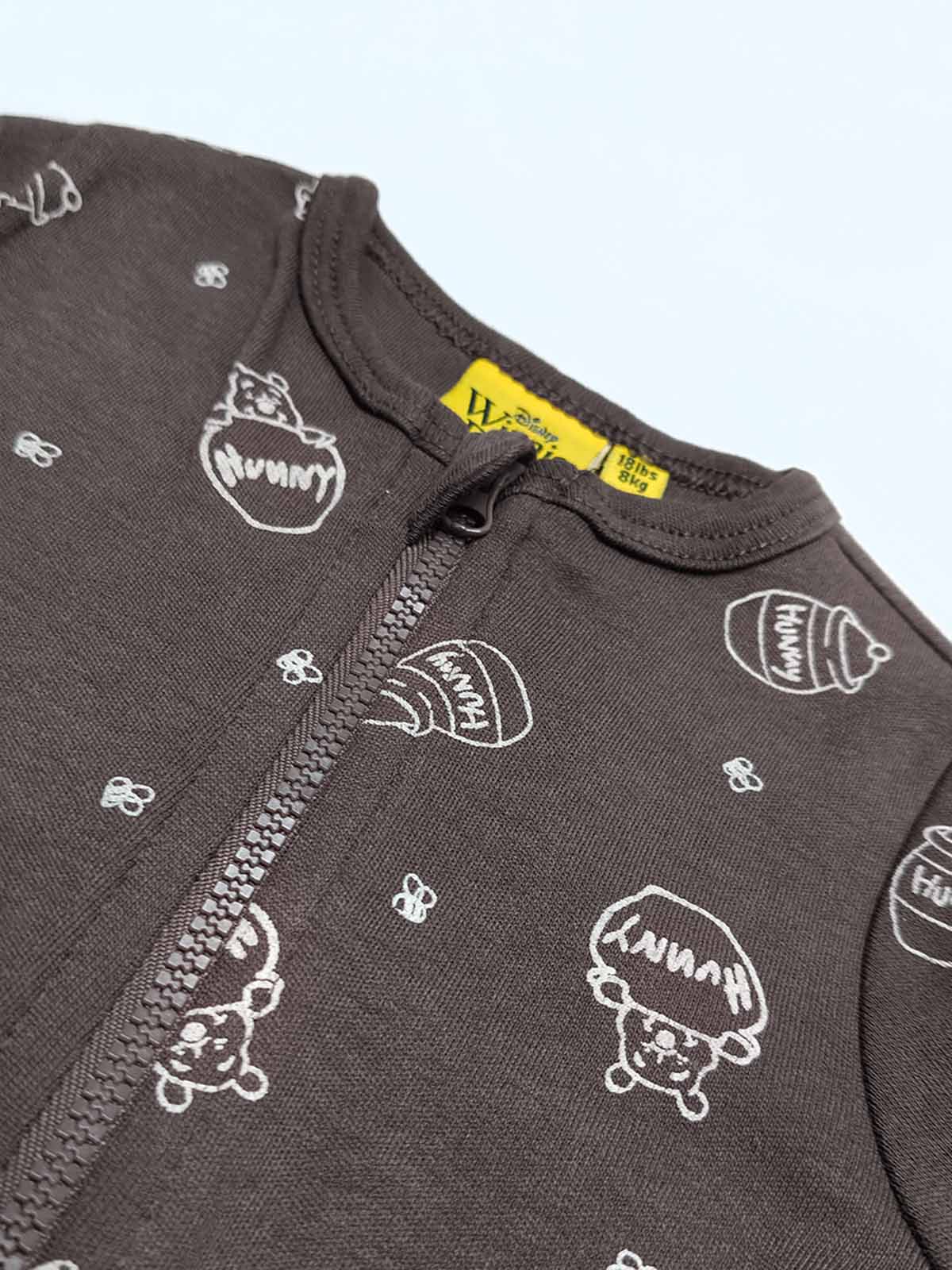 Baby AOP Full Zipper Playsuit