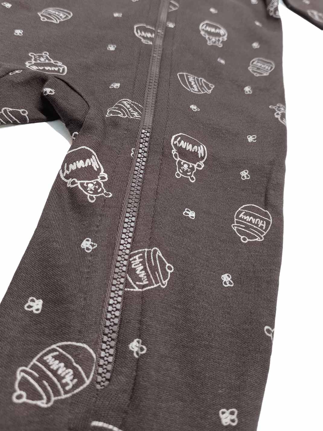 Baby AOP Full Zipper Playsuit