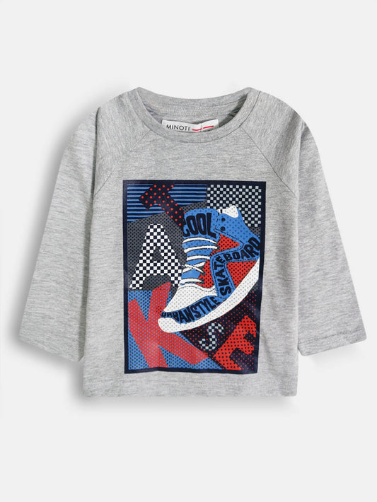 Boys Long Sleeve Printed T Shirt