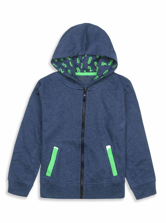 Baby Boys Hooded Full Zipper Sweatshirt