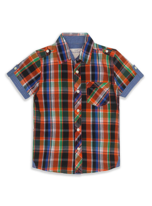 Boys Checked Woven Shirt