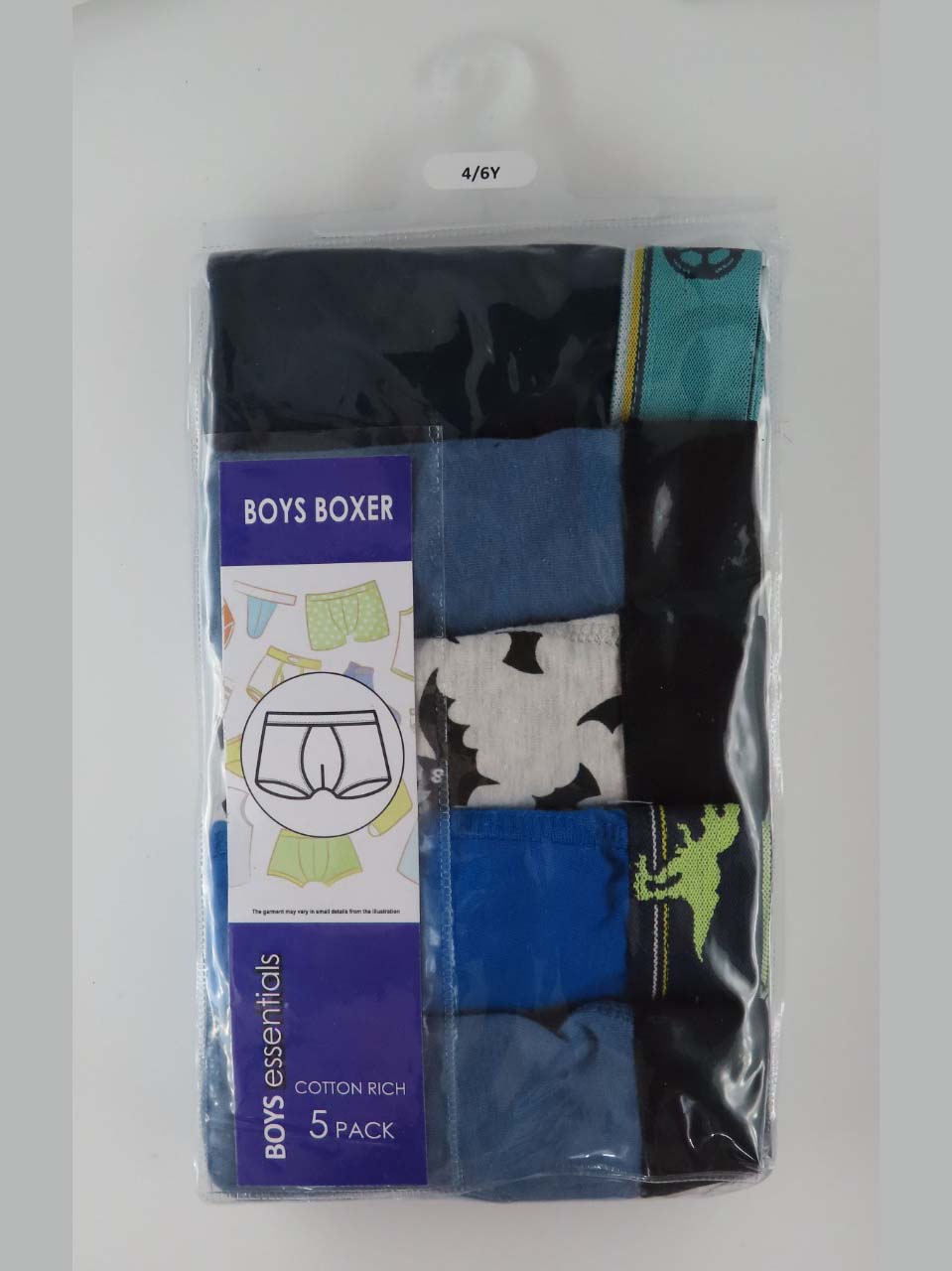 Boys 5 Pack Boxer Shorts