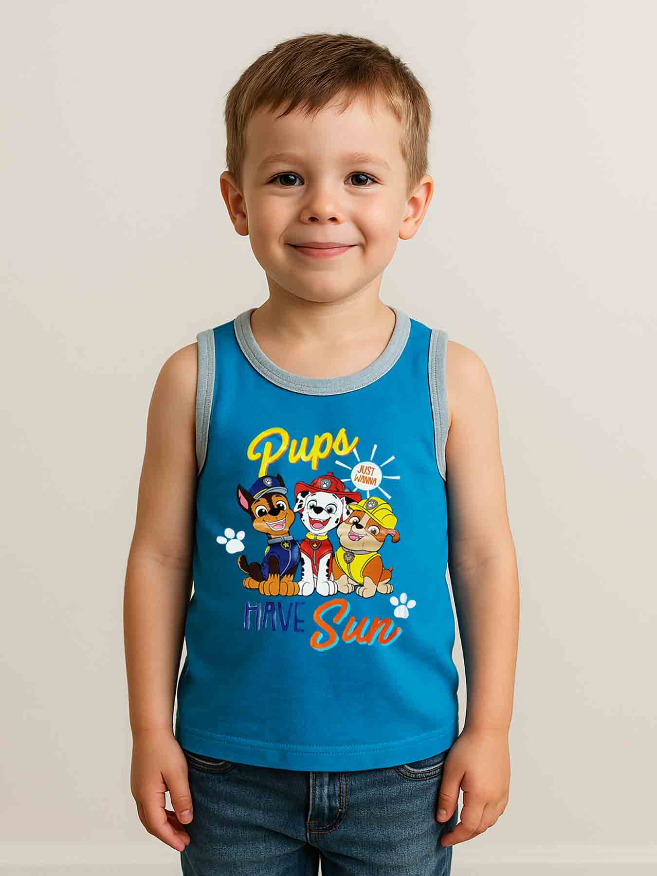 PAW PATROL Boys Sleeveless T Shirt