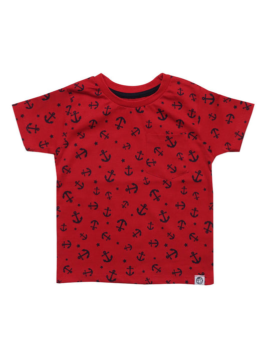 Boys T Shirt Red Ancho