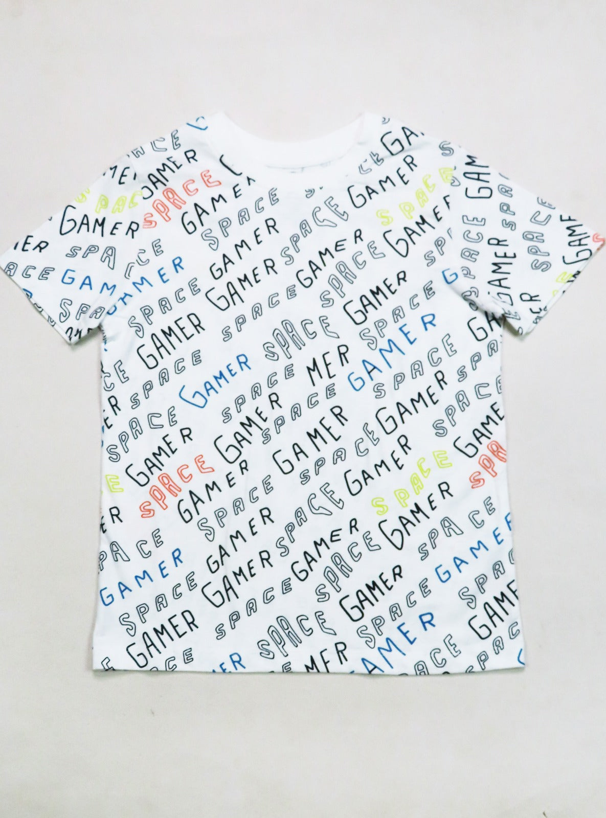 Boys Printed T Shirt Grey Melange AOP (Copy)