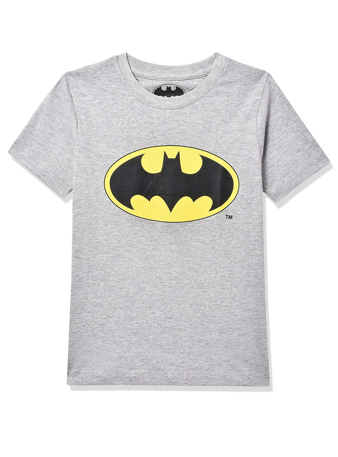 BATMAN Boys Printed T Shirt Grey Melange