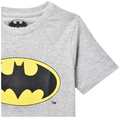 BATMAN Boys Printed T Shirt Grey Melange