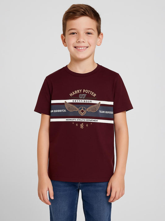 Boys Burgundy T Shirt