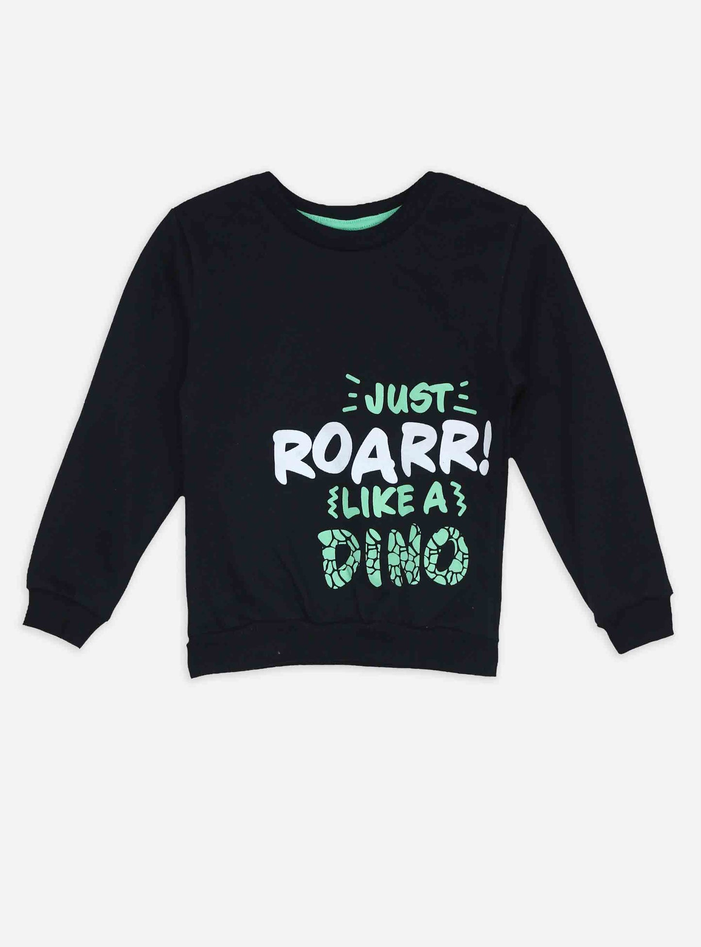 Boys Black Roar Pullover Sweatshirt