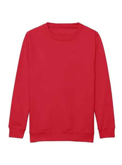 Boys Red Pullover Fleece Sweatshirt