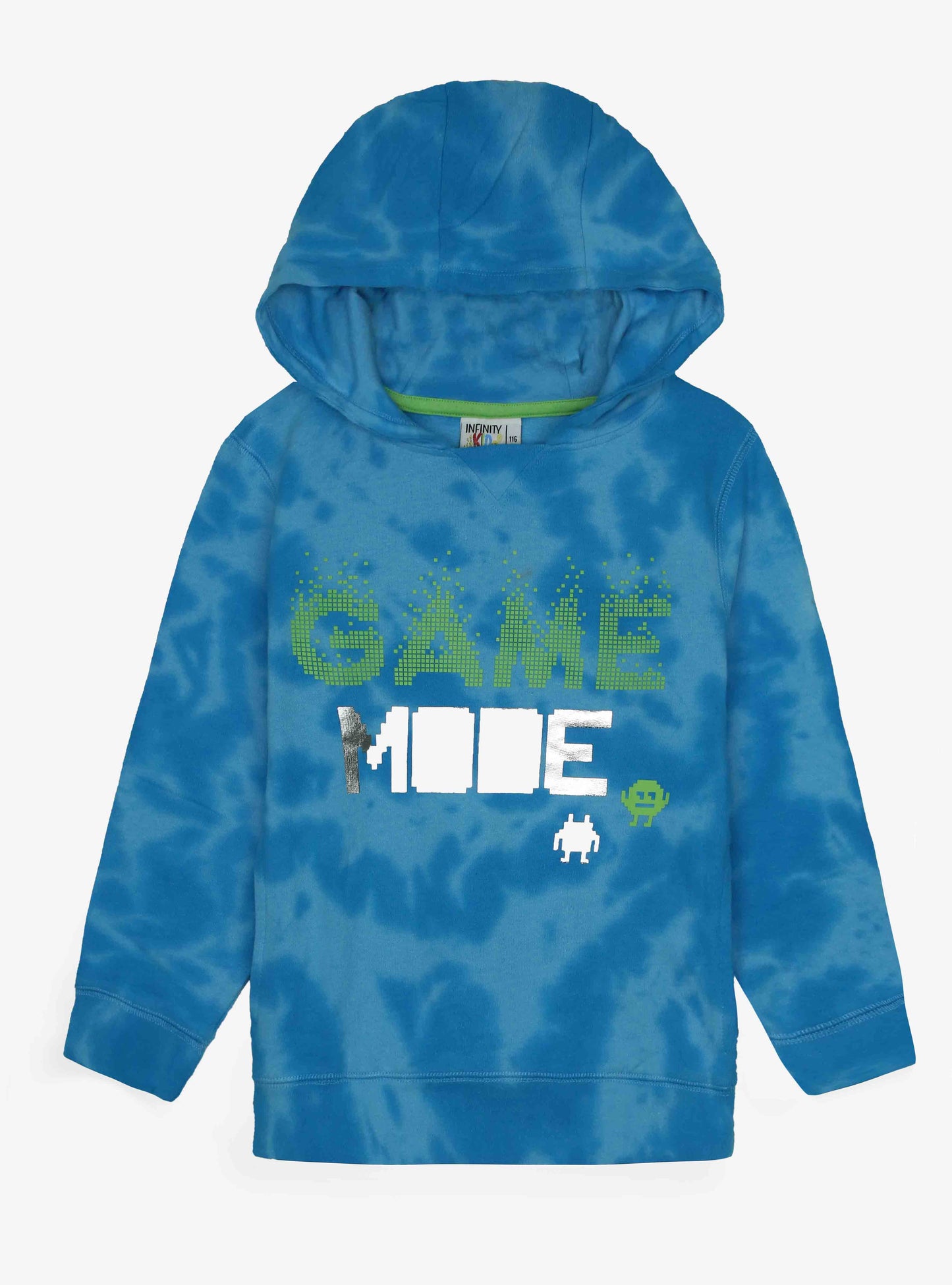 Boys Hooded Pullover Blue Sweatshirt