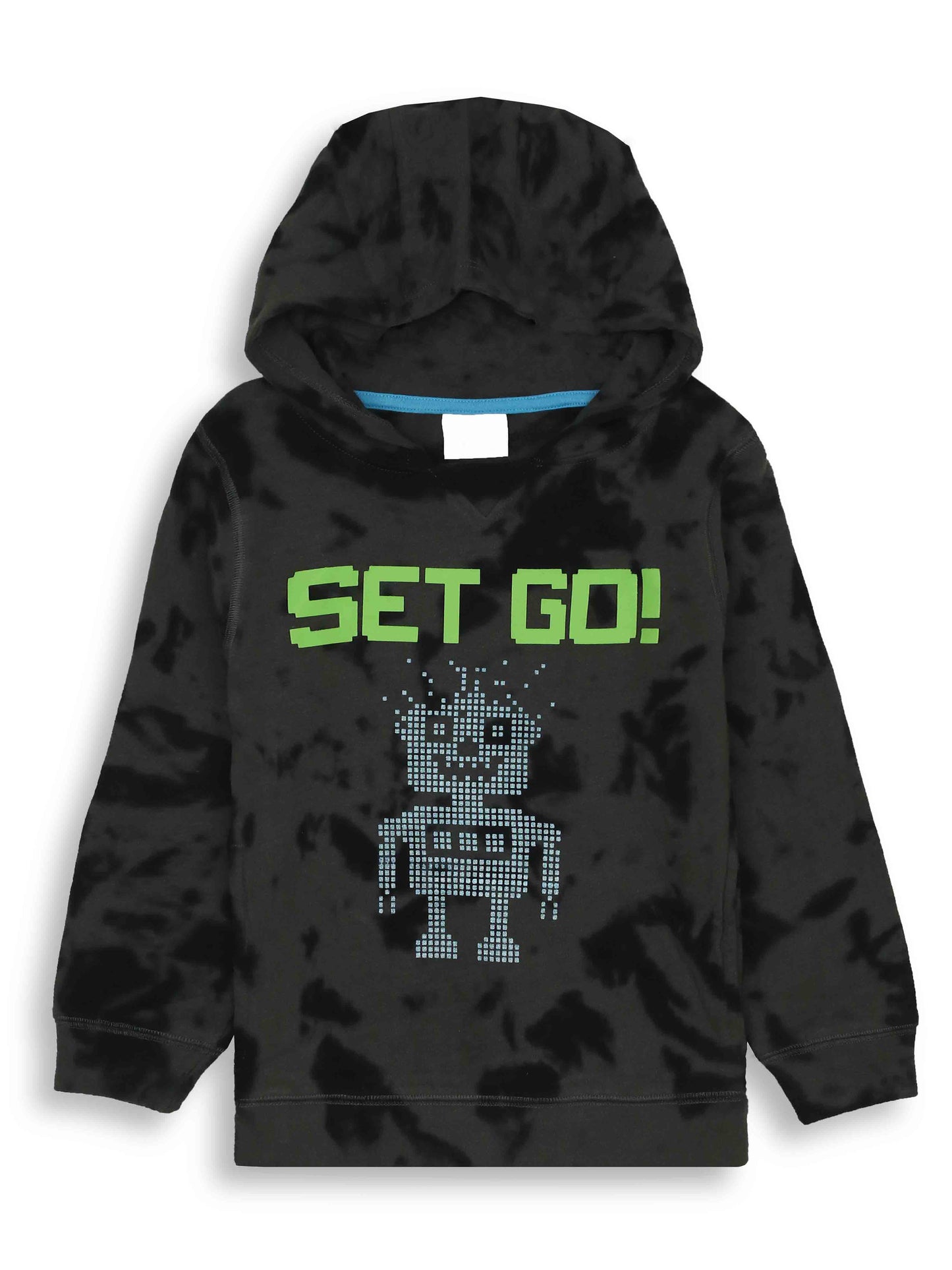 Boys Hooded Pullover Black Sweatshirt