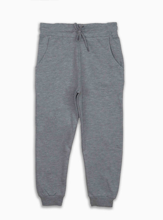 Boys Fleece Grey Melange Jogger