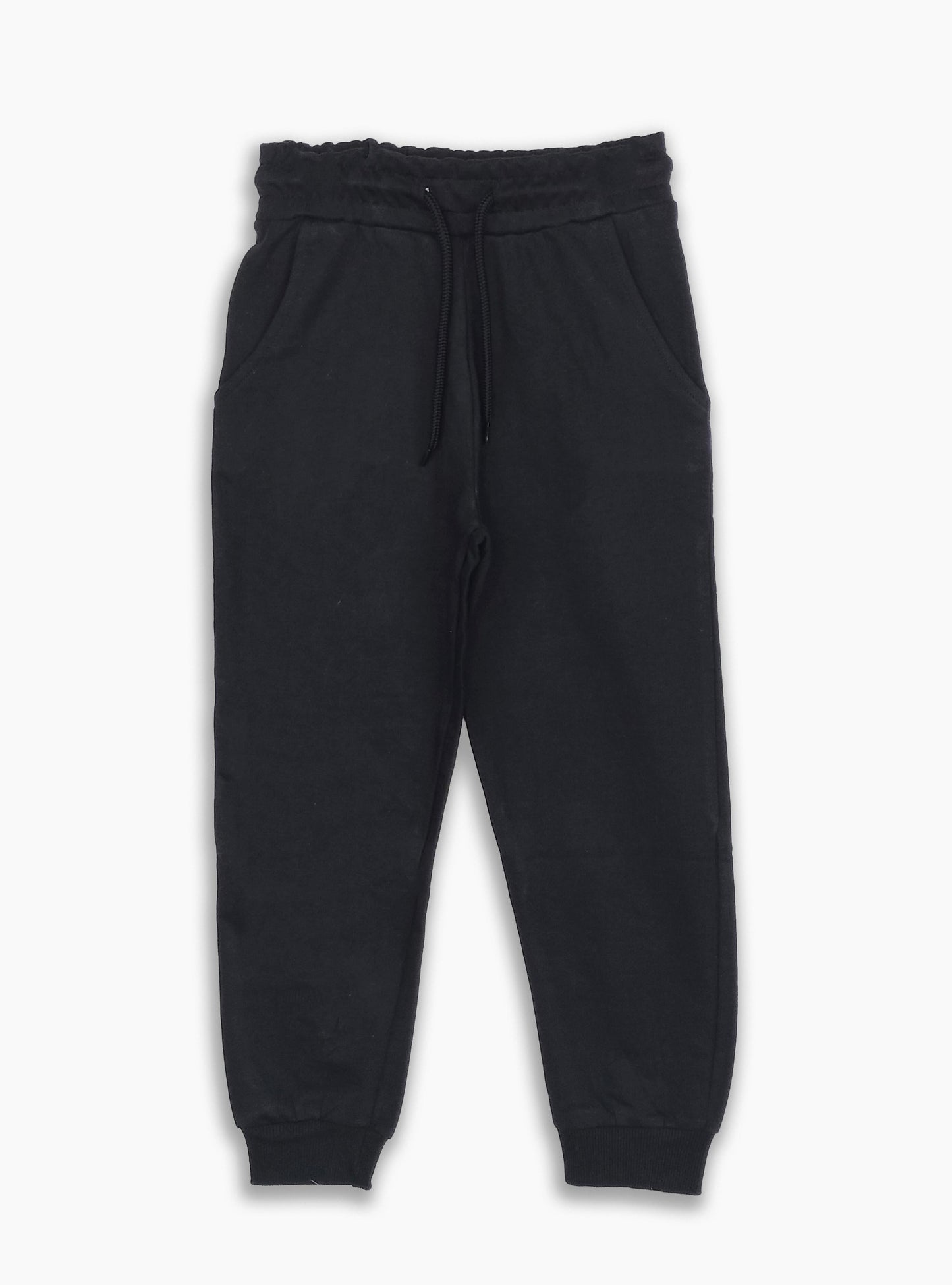 Boys Fleece Black Jogger