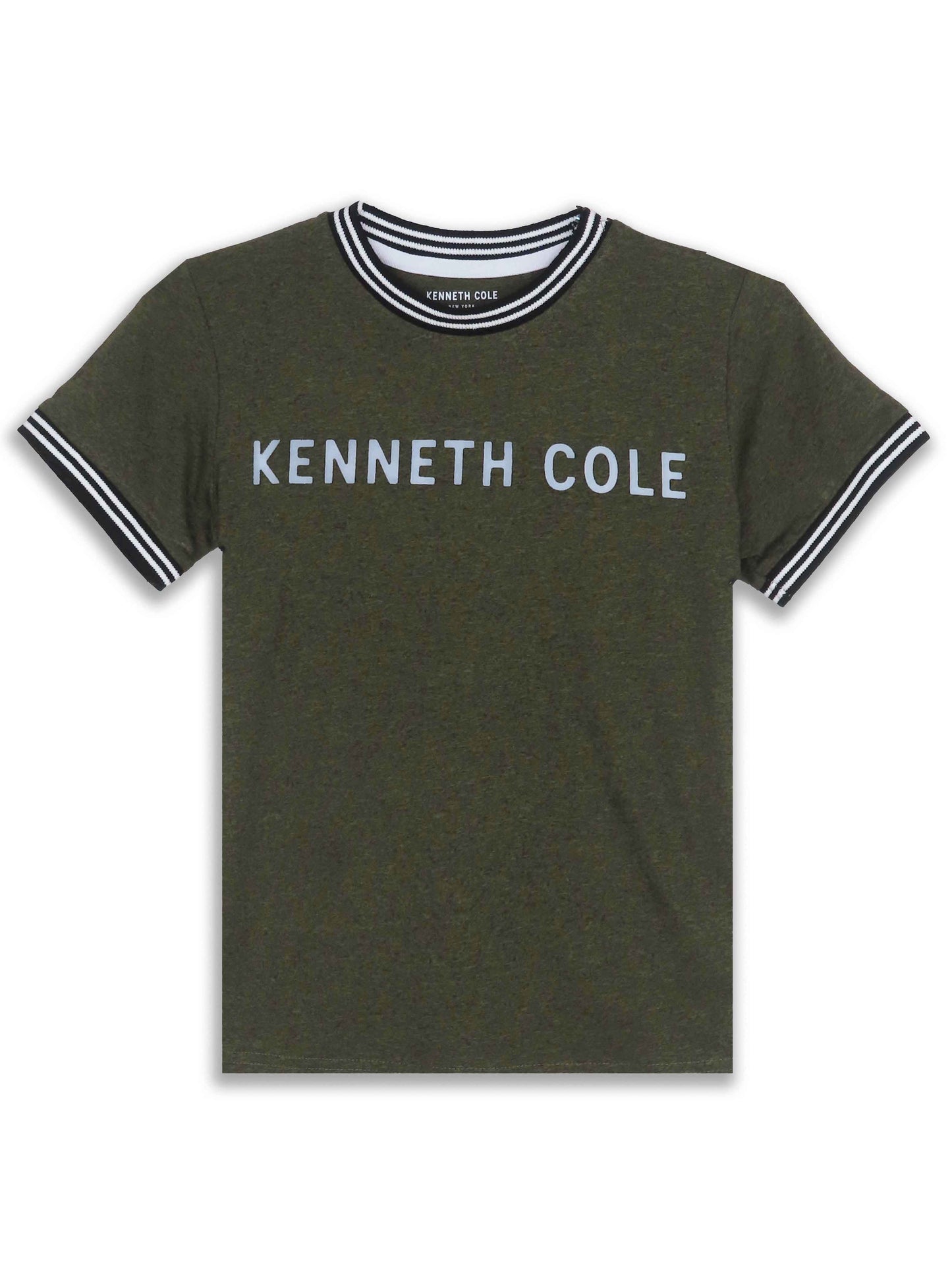 Boys Olive Melange T Shirt