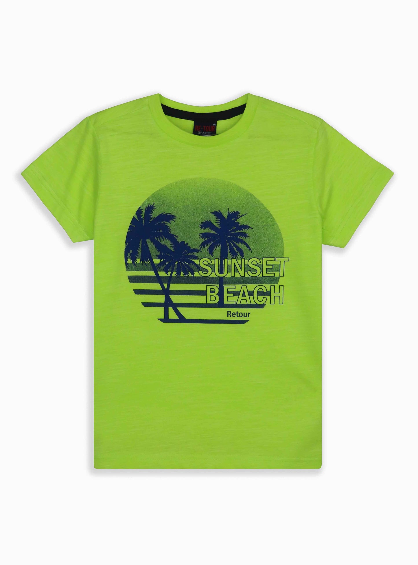 Boys Printed T Shirt Green