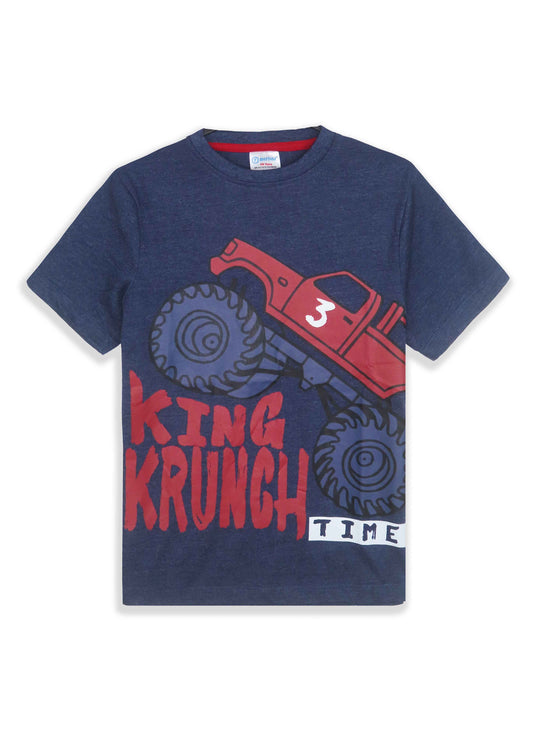 Boys Denim Printed T-Shirt