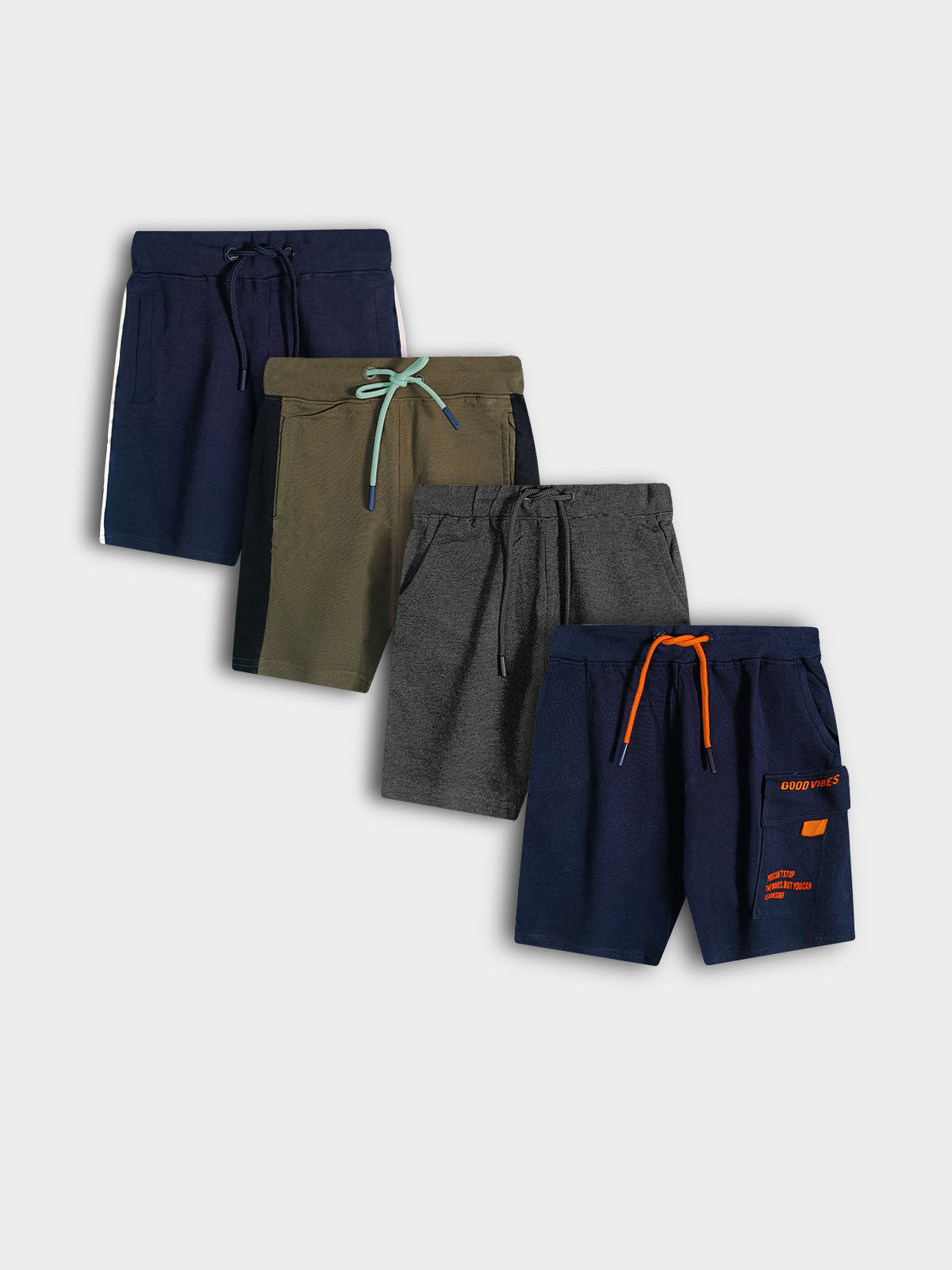 Boys French Terry Knit Shorts Mixed