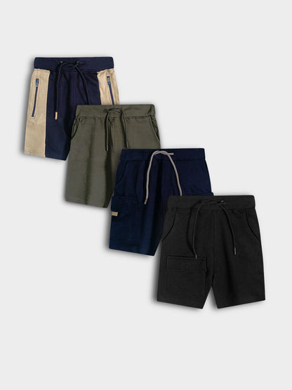 Boys French Terry Knit Shorts Mixed