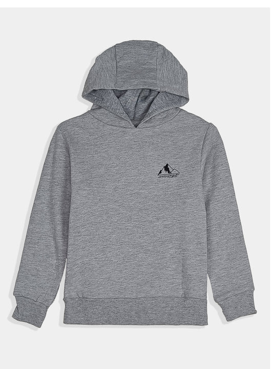 Boys Hooded Pullover Grey Sweatshirt