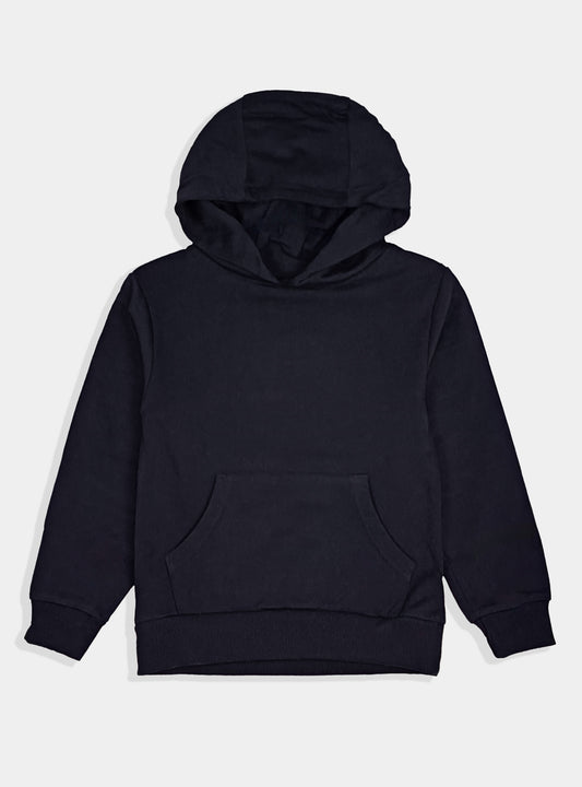 Boys Hooded Pullover Black Sweatshirt