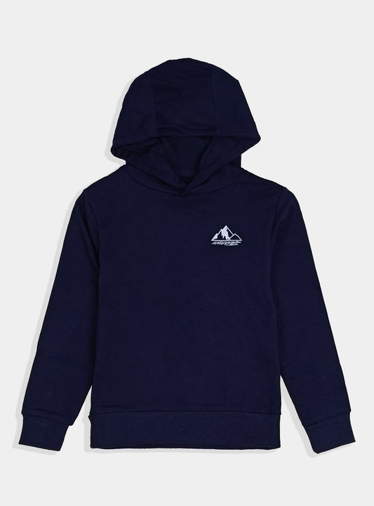 Boys Hooded Pullover Navy Sweatshirt