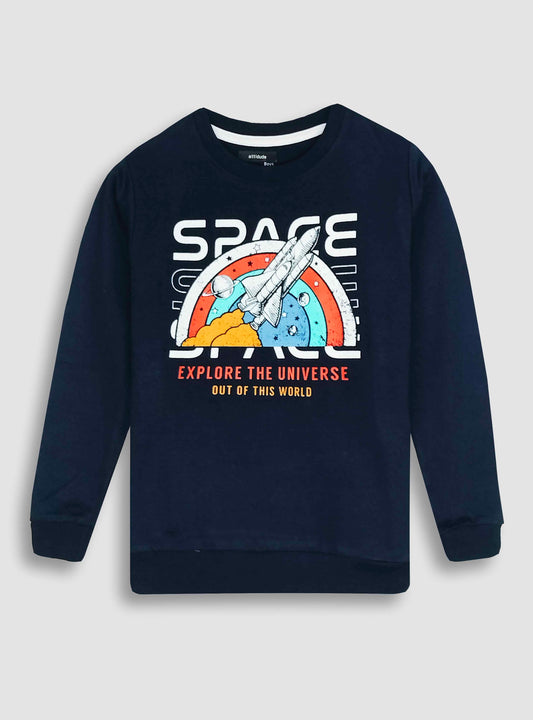 Boys French Terry Pullover Sweatshirt