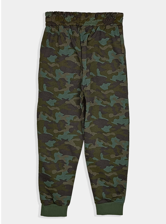 Boys Camo Printed Fleece Jogger