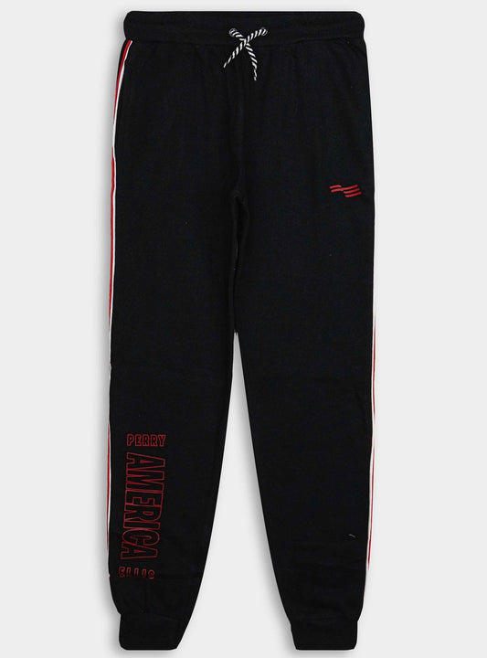 Boys Fleece Black Jogger