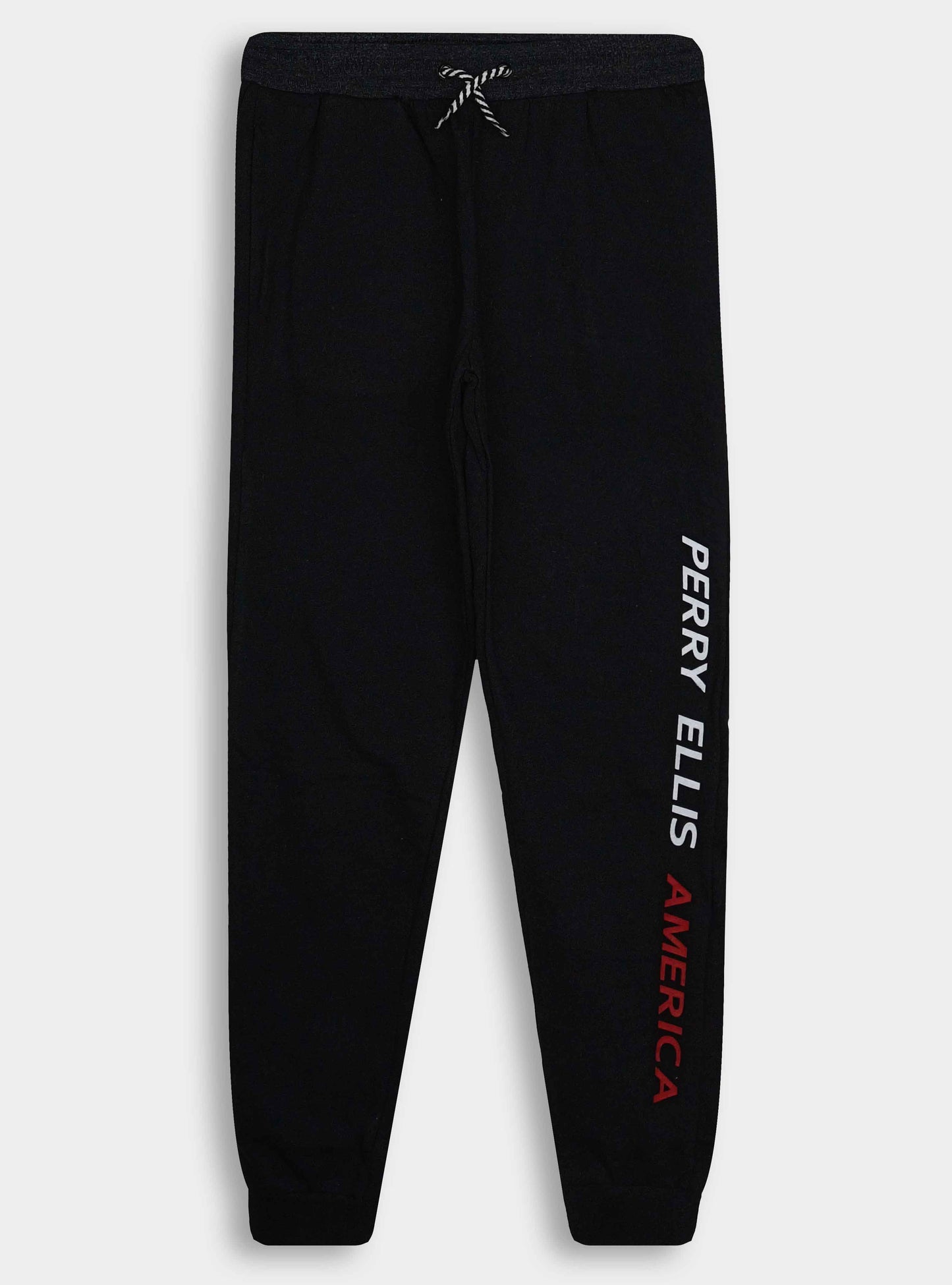 Boys Printed Black Jogger