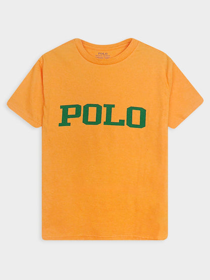Boys Printed Yellow T-Shirt
