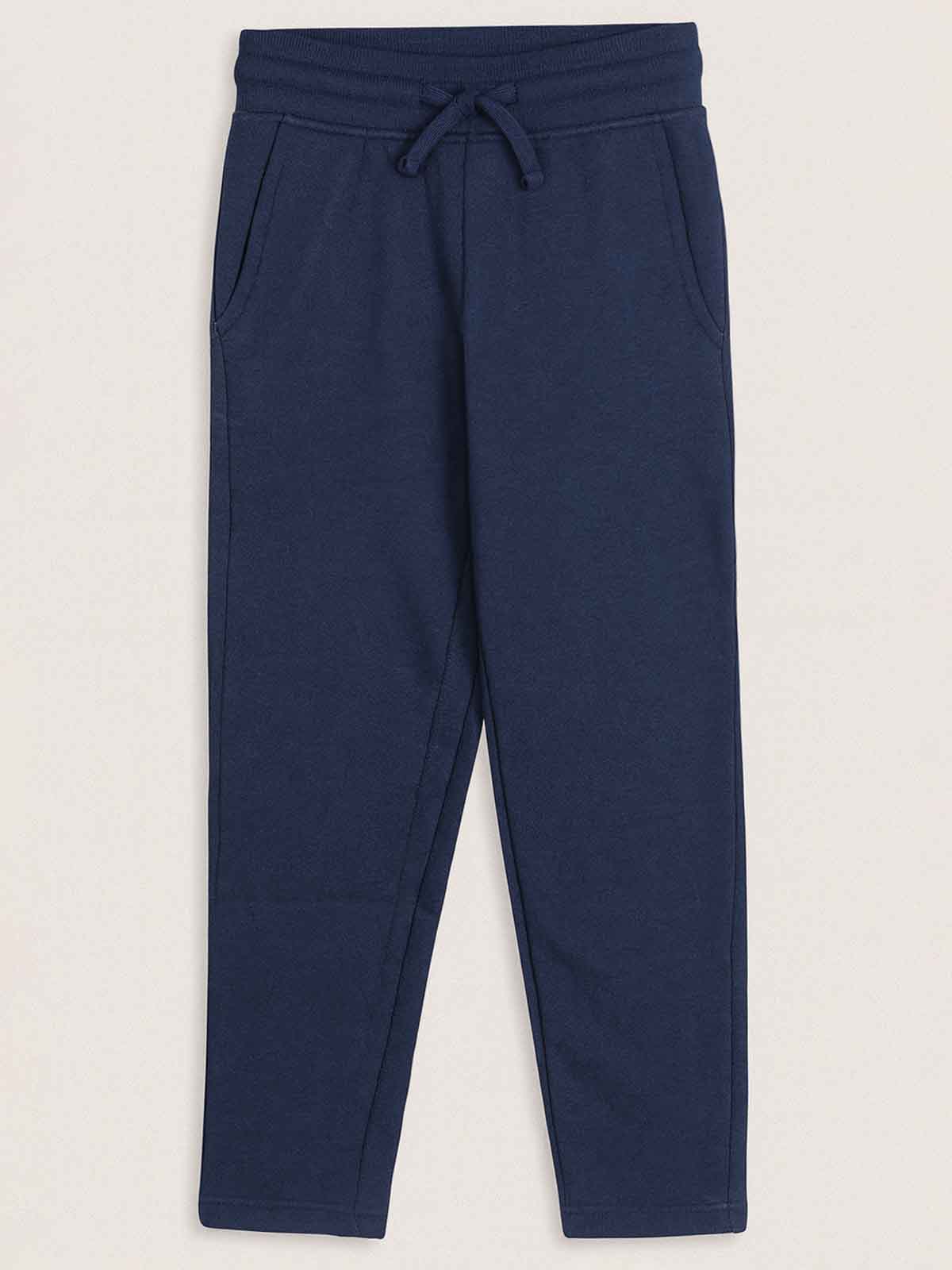 Boys Fleece Navy Track Pant