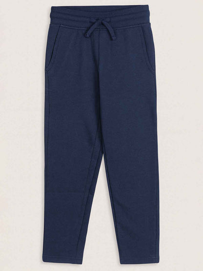 Boys Fleece Navy Track Pant