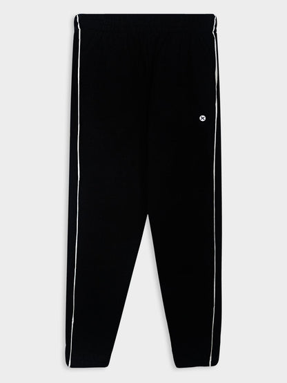 Boys Fleece Black Sweatpants