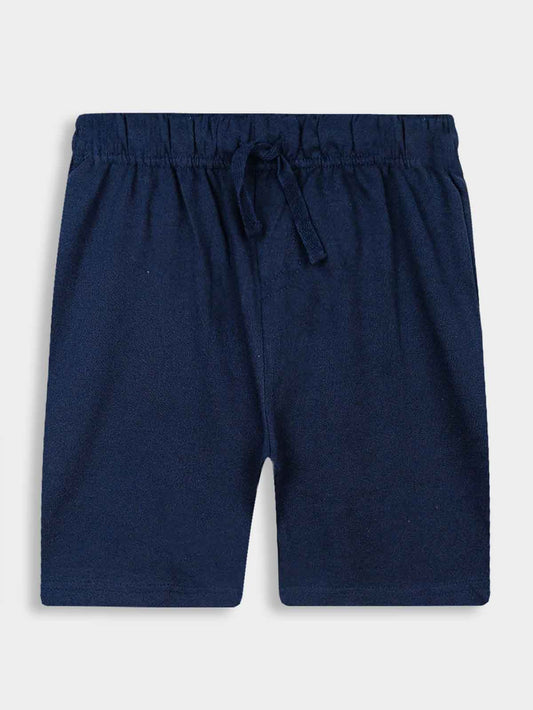 Boys French Terry Navy Shorts