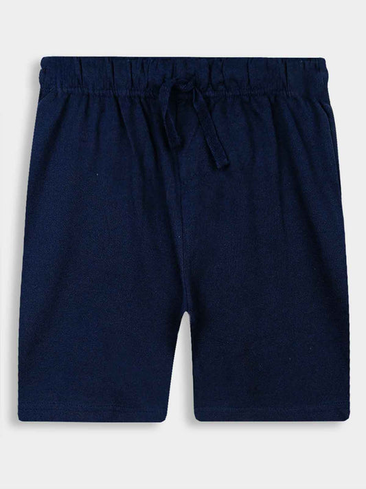 Boys French Terry Dark Navy Shorts