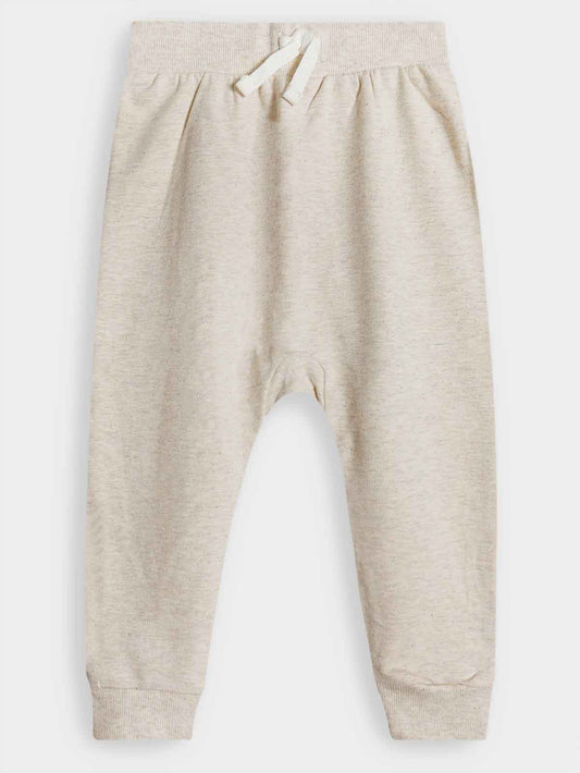 Baby Boys French Terry Ecru Pant