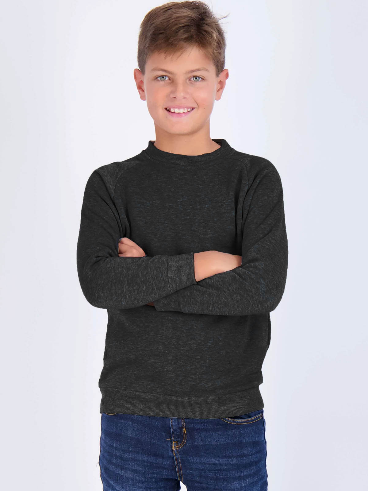 Boys Crew Neck Pullover Sweatshirt