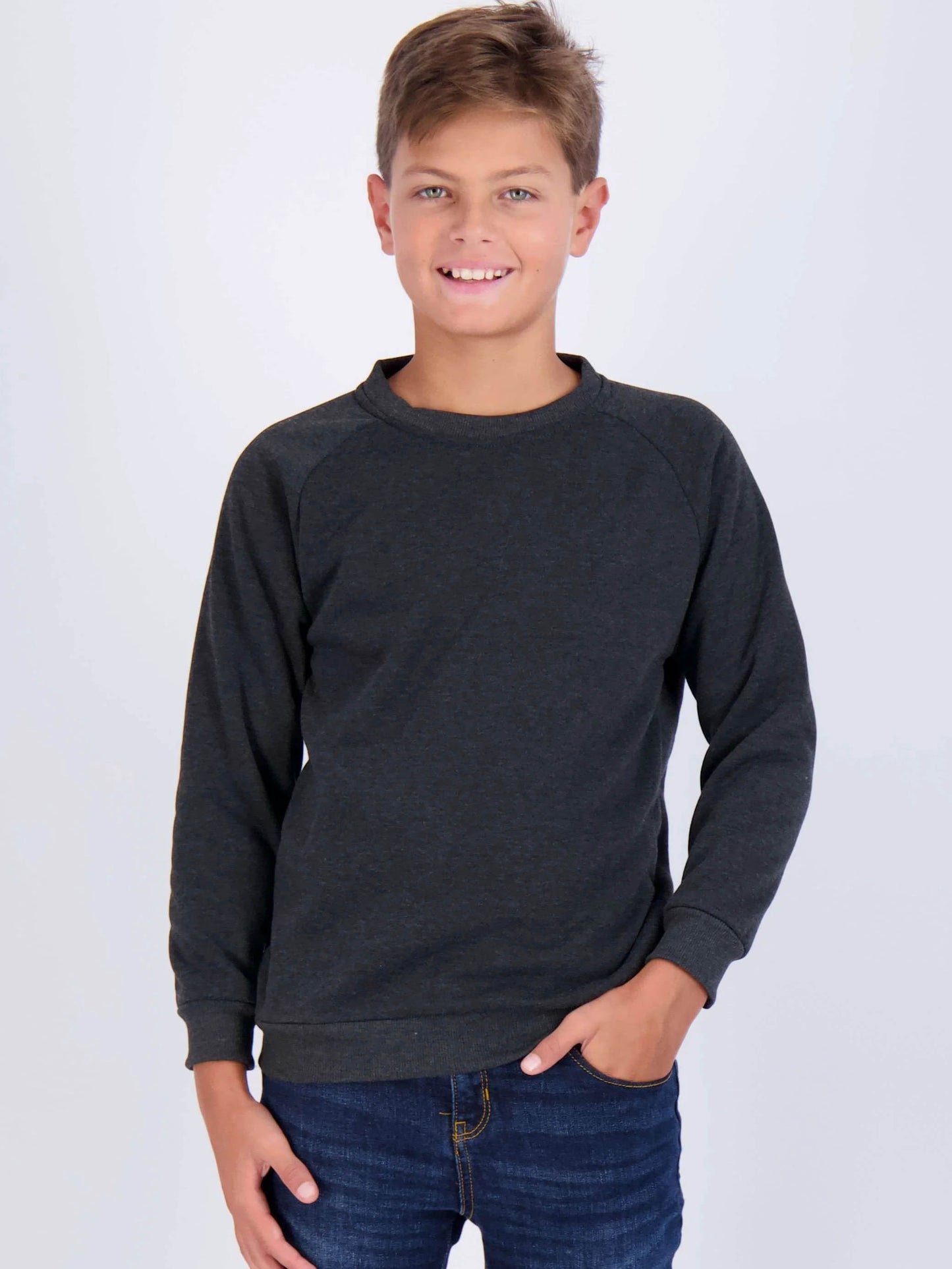 Boys Crew Neck Pullover Sweatshirt