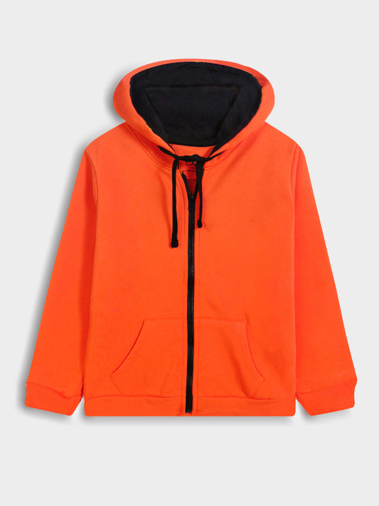 Boys Hooded Full Zipper Sweatshirt