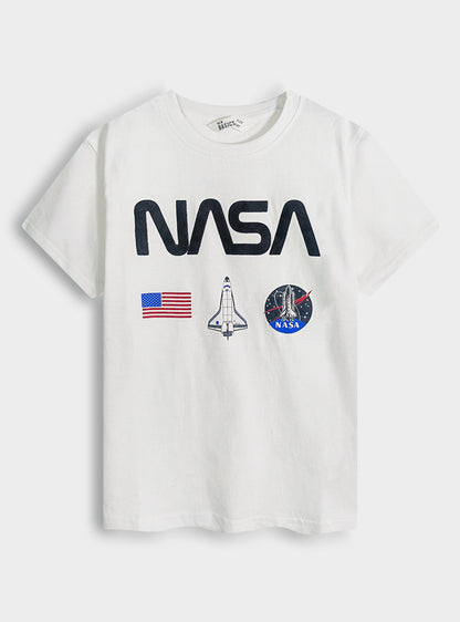 Boys Nasa Printed T-Shirt
