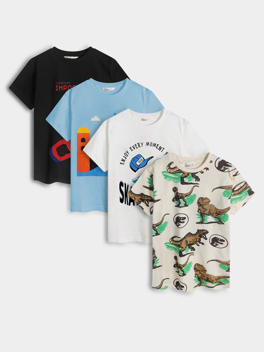 Boys Printed T-Shirts Mixed