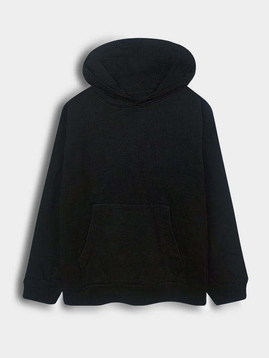 Boys Hooded Pullover Black Sweatshirt