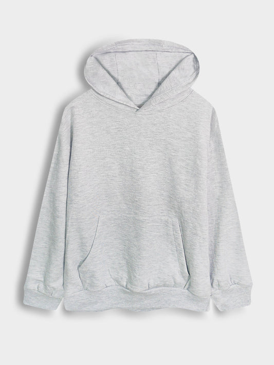 Boys Hooded Pullover Grey Sweatshirt